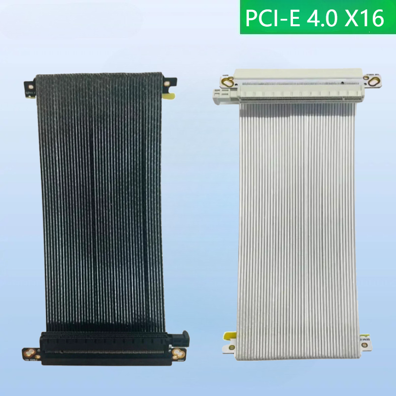 Itx Gpu Riser Pcie 4.0 16X - Super Speed 4.0 cavo placcato argento