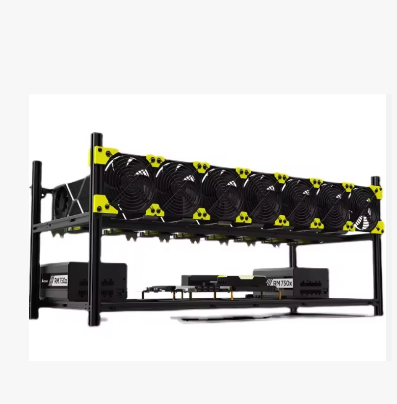 Gpu Mining Rig Frame 8 Gpu - VEDDHA Telaio Rack in Alluminio Impilabile