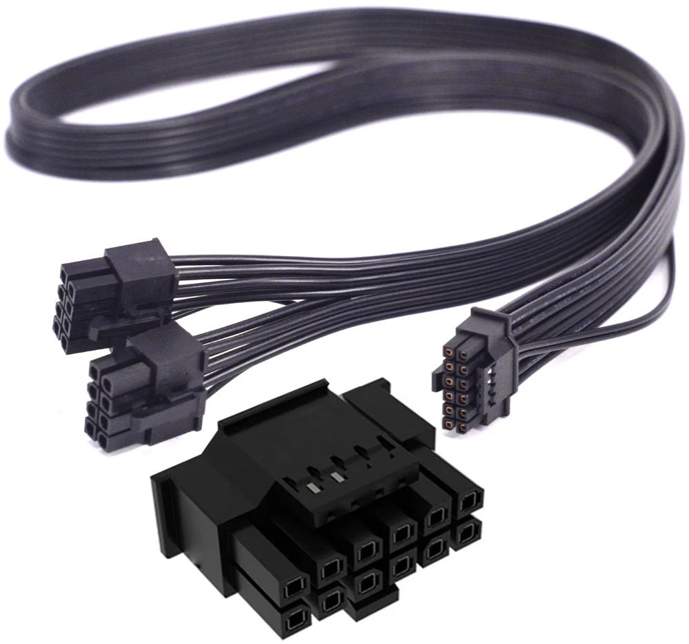 Dual 8Pin To 16Pin 12Vhpwr Cable - Per Thermaltake PF1 ARGB 850W 1000W