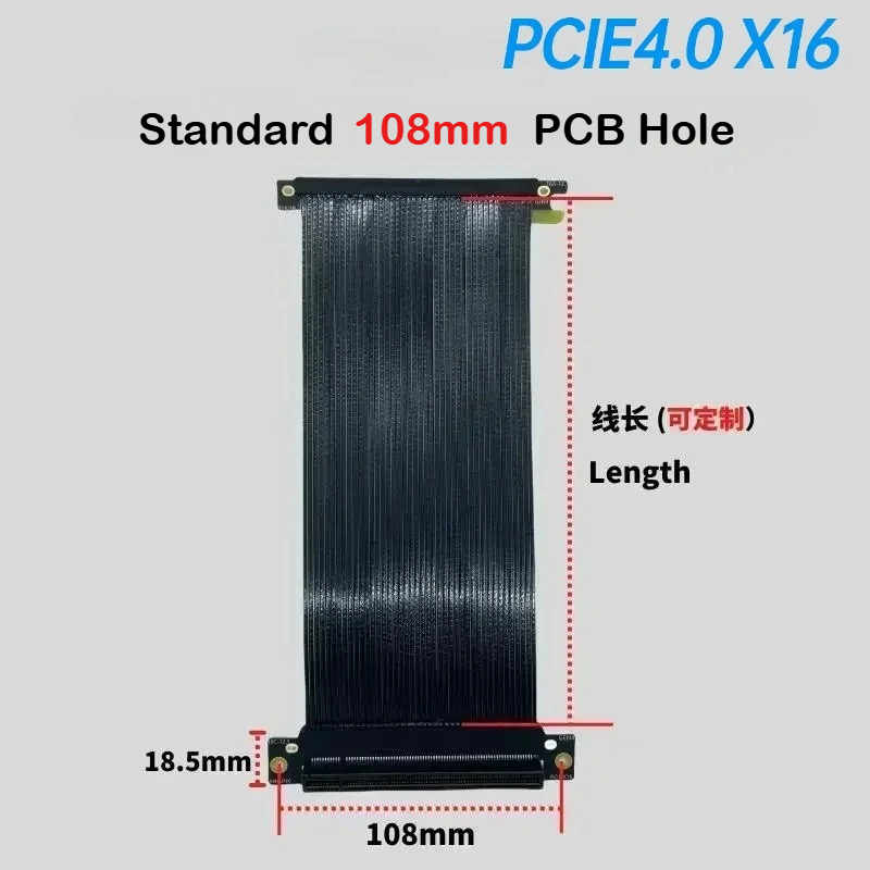 Itx Gpu Riser Pcie 4.0 16X - Cavo di prolunga per scheda grafica
