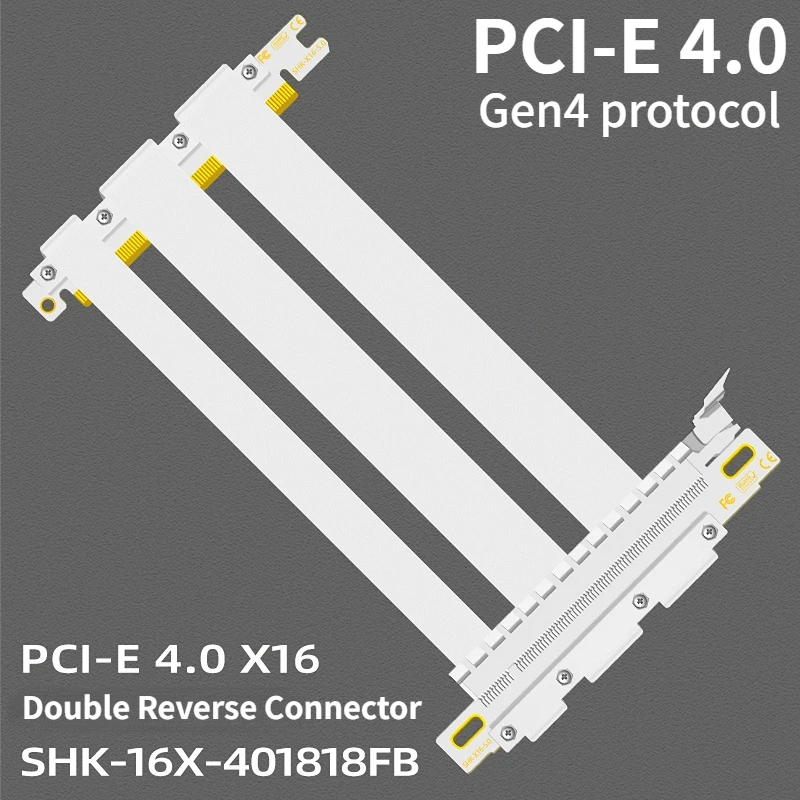 Itx Gpu Riser Pcie 4.0 16X - Nuovo Cavo Connettore Inverso Doppio PCI