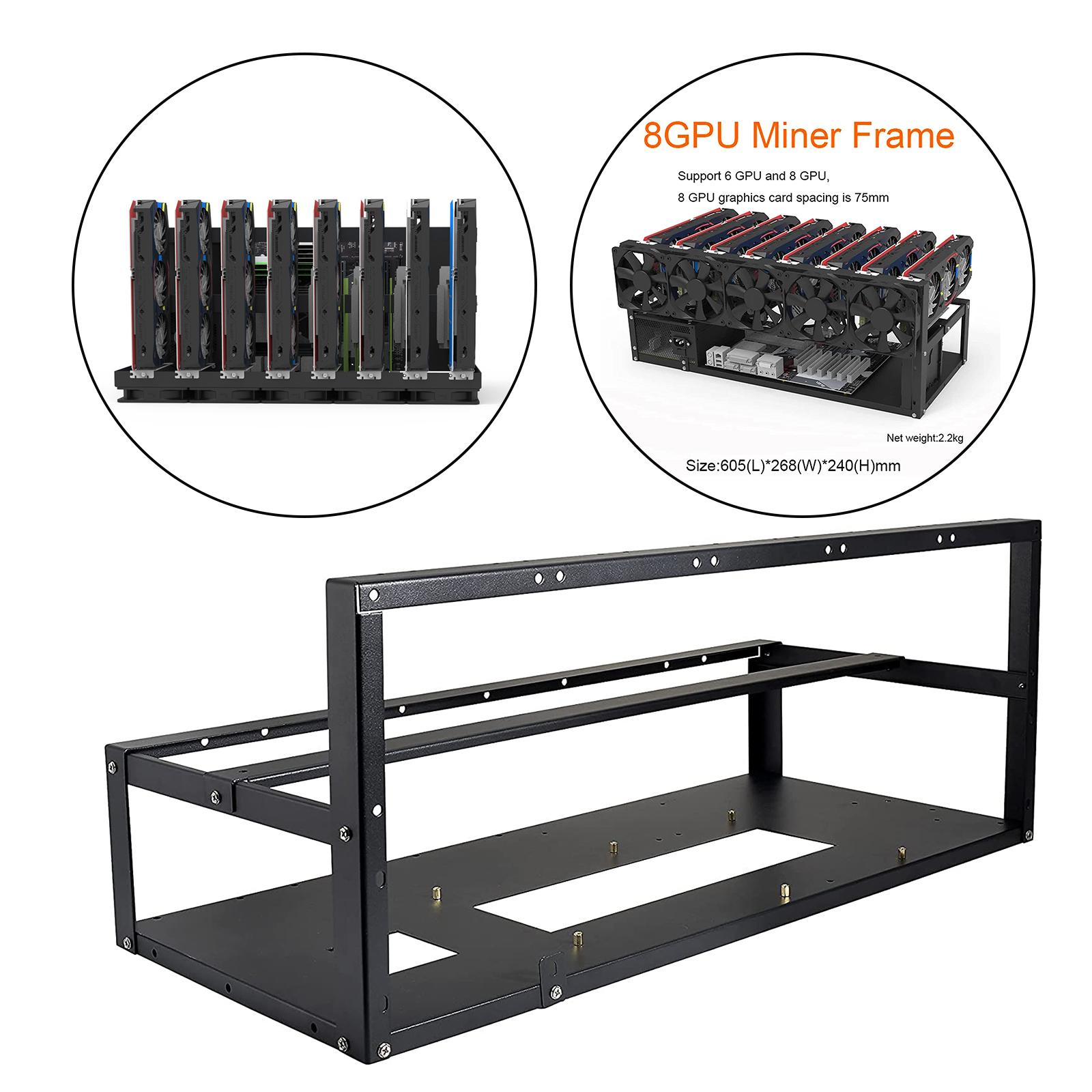 Gpu Mining Rig Frame 8 Gpu - Telaio per Mining Rig con 6/8