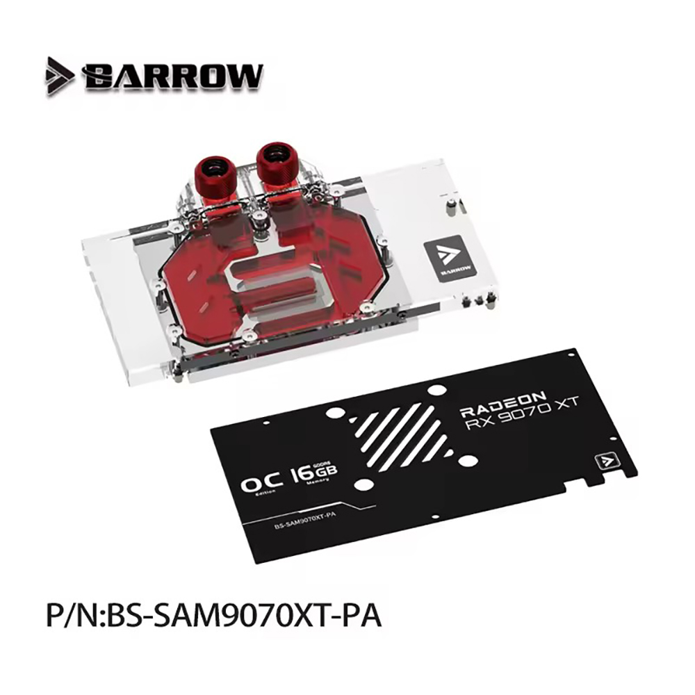 Barrow GPU Water Block per sch - Rx 9070 Xt recensione e prezzo