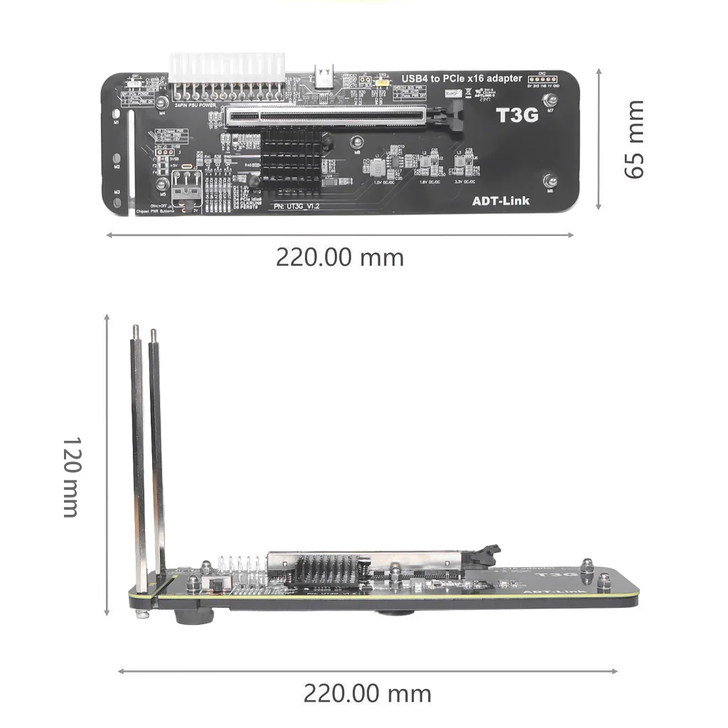 ADT UT3G per NUC ITX STX Noteb - Gpu External Dock Egpu Thunderbolt 4 recensione e prezzo
