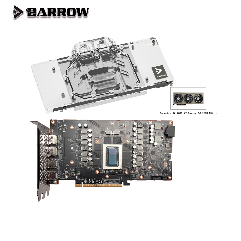 Barrow GPU Water Block per Sap - Rx 9070 16Gb recensione e prezzo