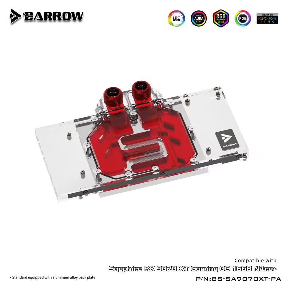 Barrow GPU Water Block per Sap - Rx 9070 16Gb recensione e prezzo
