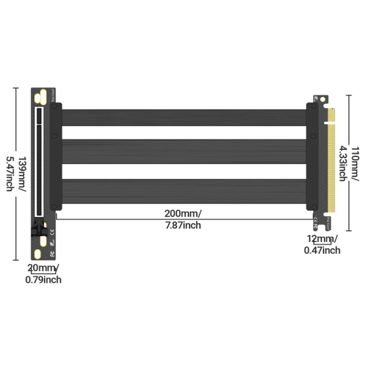 Cavo Riser PCIe 5.0 per Montag - Pcie 5.0 Gpu Riser Cable recensione e prezzo