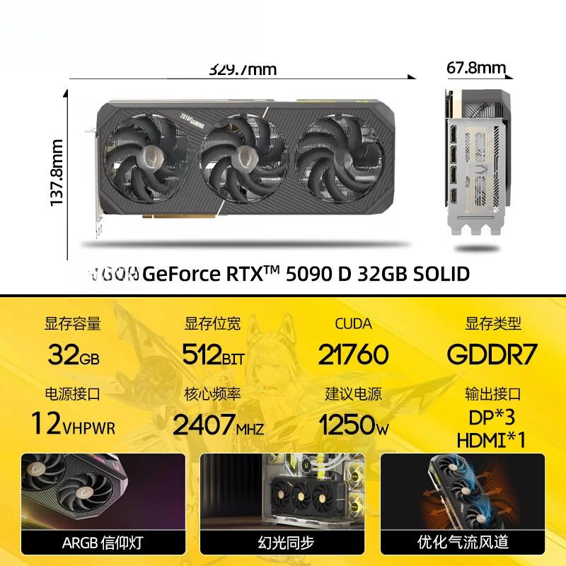 GeForce RTX 5090 D 32GB SOLID  - Rtx 5090 32Gb recensione e prezzo