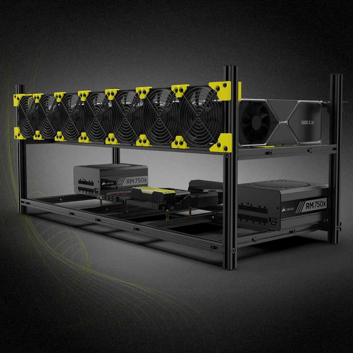 1 pz Telaio per 8 GPU in lega  - Gpu Mining Rig Frame 8 Gpu recensione e prezzo