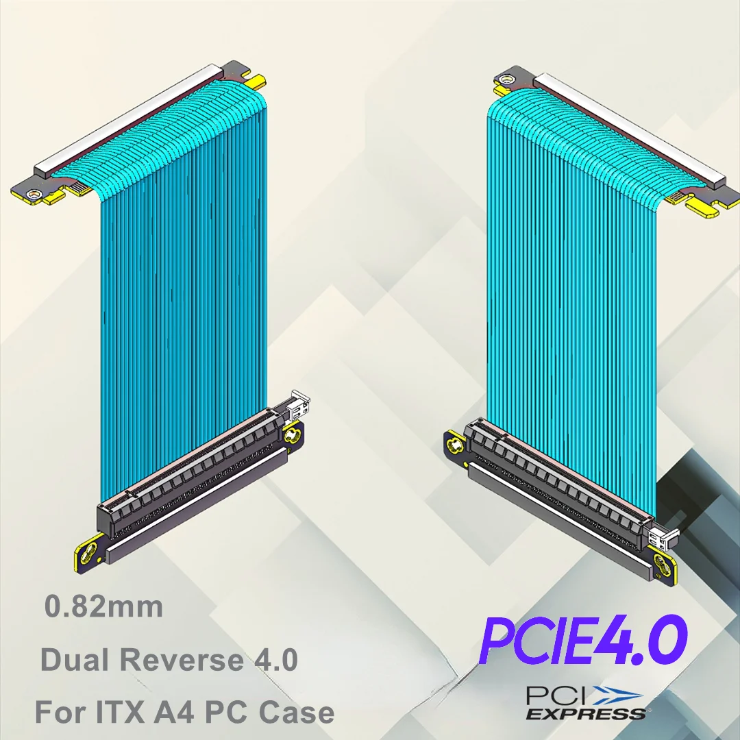 Cavo riser doppio reverso Pcie - Itx Gpu Riser Pcie 4.0 16X recensione e prezzo