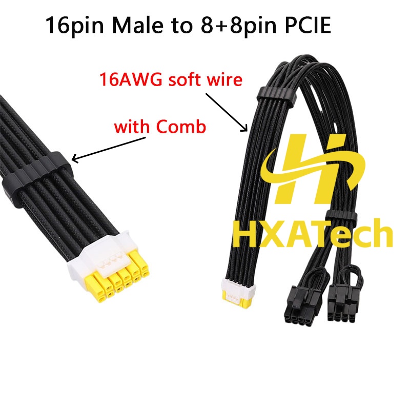 HXATech-Colorful Cavo di alime - Dual 8Pin To 16Pin 12Vhpwr Cable recensione e prezzo